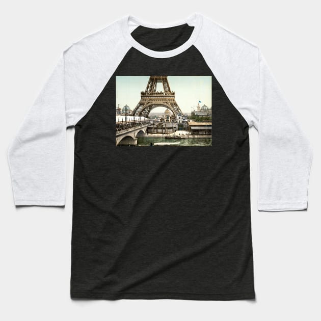 Base of The Eiffel Tower Baseball T-Shirt by Bravuramedia